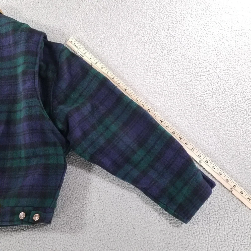 Polo Ralph Lauren Trucker Jacket Mens XL Blackwatch Tartan Wool Quilted Corduroy